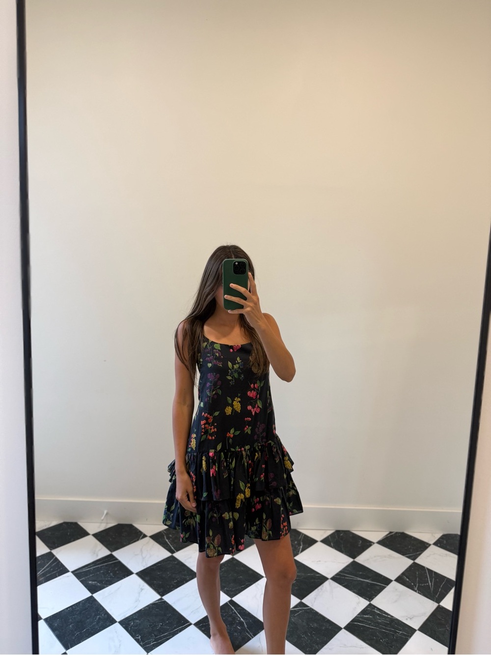 Cara Cara Floral Black Dress XS - Picture 2 of 11